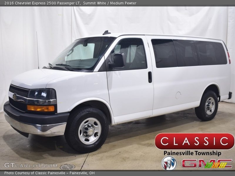 Summit White / Medium Pewter 2016 Chevrolet Express 2500 Passenger LT