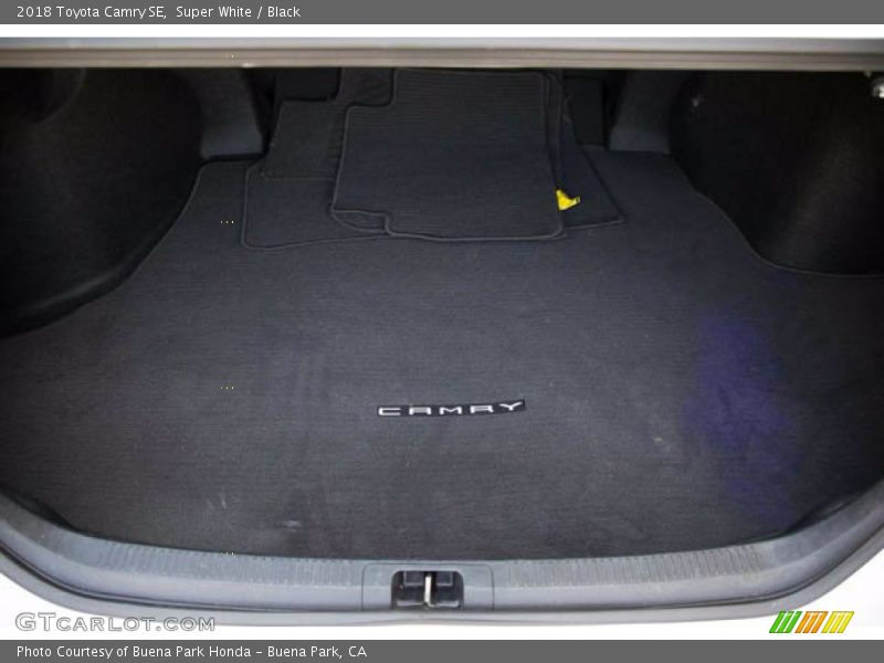 Super White / Black 2018 Toyota Camry SE