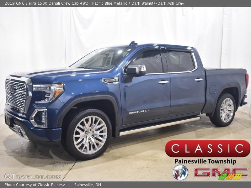 Pacific Blue Metallic / Dark Walnut/­Dark Ash Grey 2019 GMC Sierra 1500 Denali Crew Cab 4WD