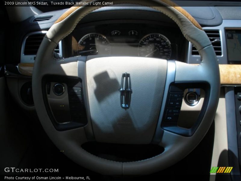 Tuxedo Black Metallic / Light Camel 2009 Lincoln MKS Sedan