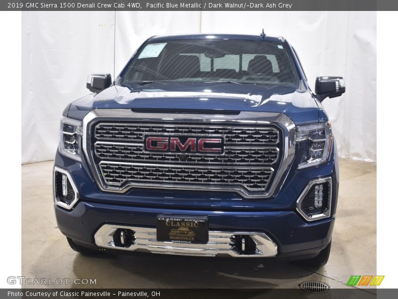 Pacific Blue Metallic / Dark Walnut/­Dark Ash Grey 2019 GMC Sierra 1500 Denali Crew Cab 4WD