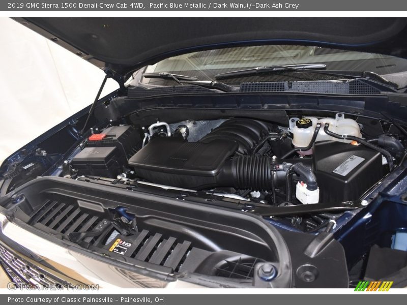 Pacific Blue Metallic / Dark Walnut/­Dark Ash Grey 2019 GMC Sierra 1500 Denali Crew Cab 4WD