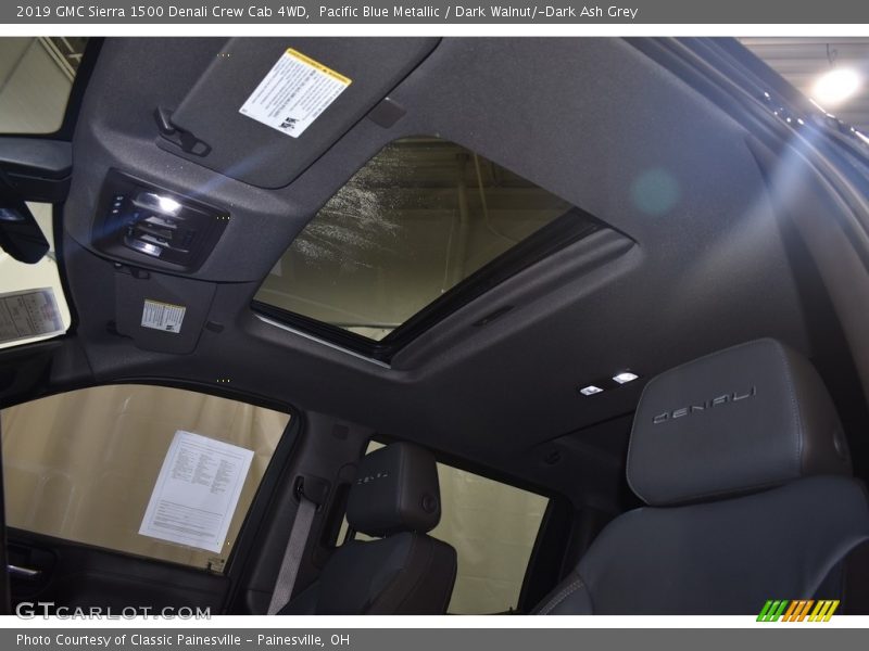 Pacific Blue Metallic / Dark Walnut/­Dark Ash Grey 2019 GMC Sierra 1500 Denali Crew Cab 4WD