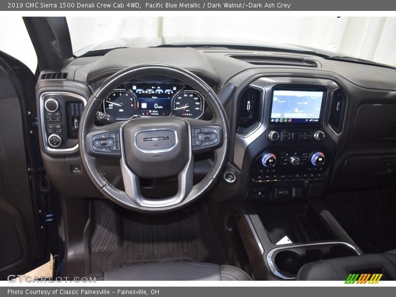Pacific Blue Metallic / Dark Walnut/­Dark Ash Grey 2019 GMC Sierra 1500 Denali Crew Cab 4WD