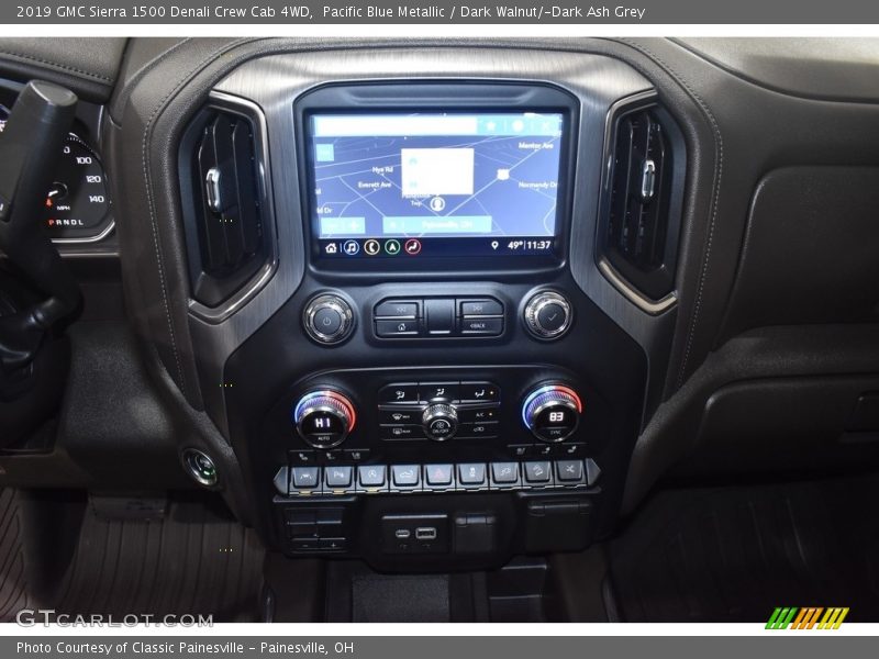 Pacific Blue Metallic / Dark Walnut/­Dark Ash Grey 2019 GMC Sierra 1500 Denali Crew Cab 4WD