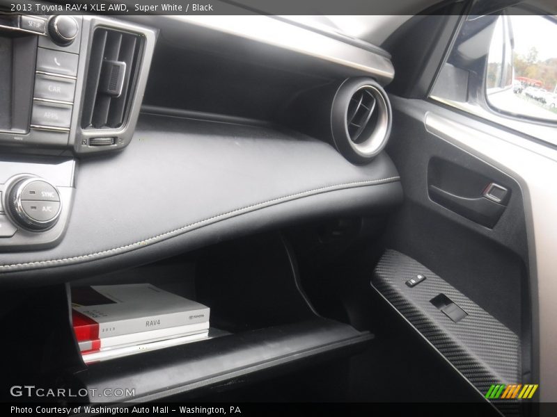 Super White / Black 2013 Toyota RAV4 XLE AWD
