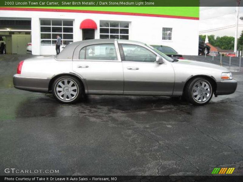 Silver Birch Metallic / Dark Stone/Medium Light Stone 2003 Lincoln Town Car Cartier