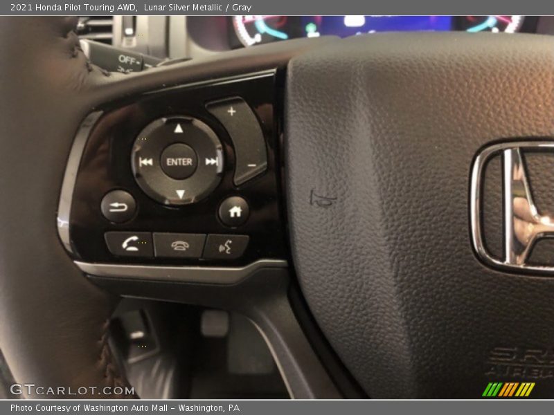 Lunar Silver Metallic / Gray 2021 Honda Pilot Touring AWD