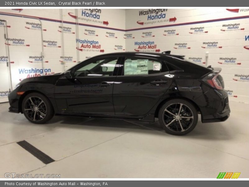 Crystal Black Pearl / Black 2021 Honda Civic LX Sedan