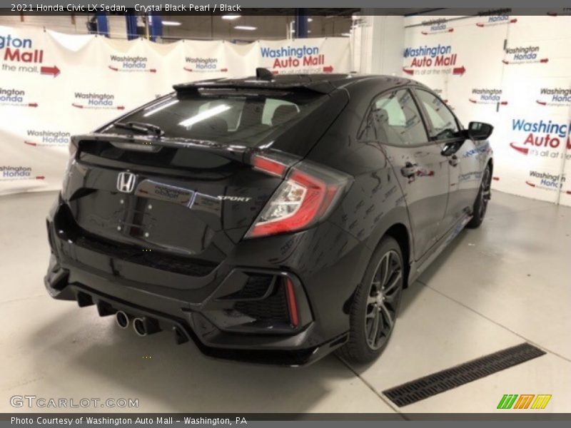Crystal Black Pearl / Black 2021 Honda Civic LX Sedan