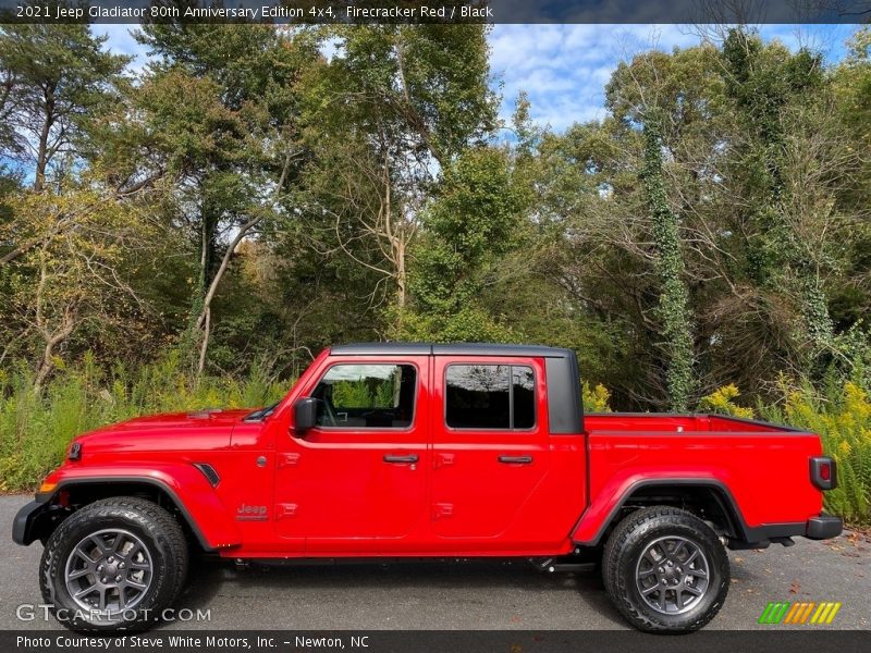 Firecracker Red / Black 2021 Jeep Gladiator 80th Anniversary Edition 4x4
