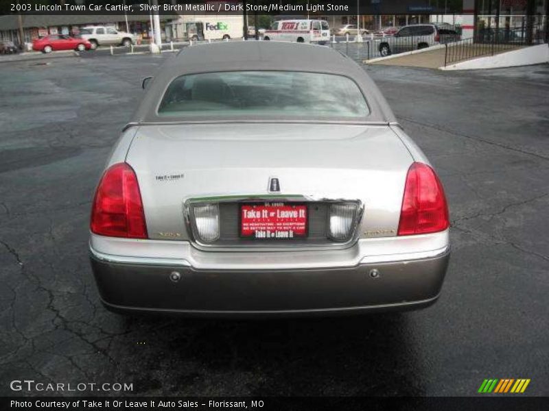 Silver Birch Metallic / Dark Stone/Medium Light Stone 2003 Lincoln Town Car Cartier