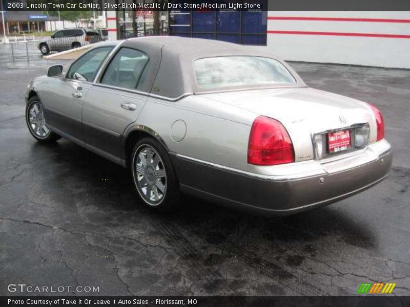 Silver Birch Metallic / Dark Stone/Medium Light Stone 2003 Lincoln Town Car Cartier