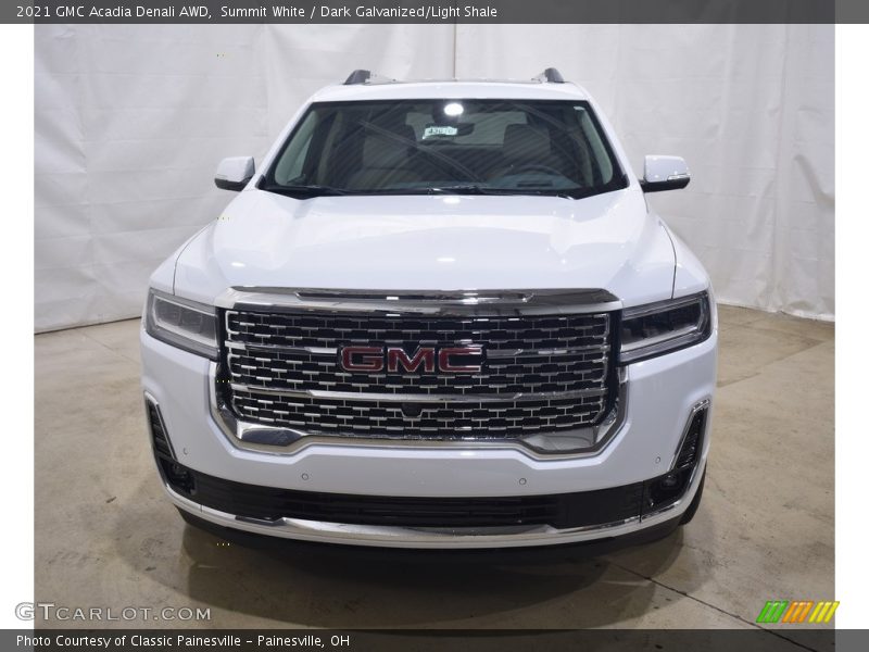 Summit White / Dark Galvanized/Light Shale 2021 GMC Acadia Denali AWD