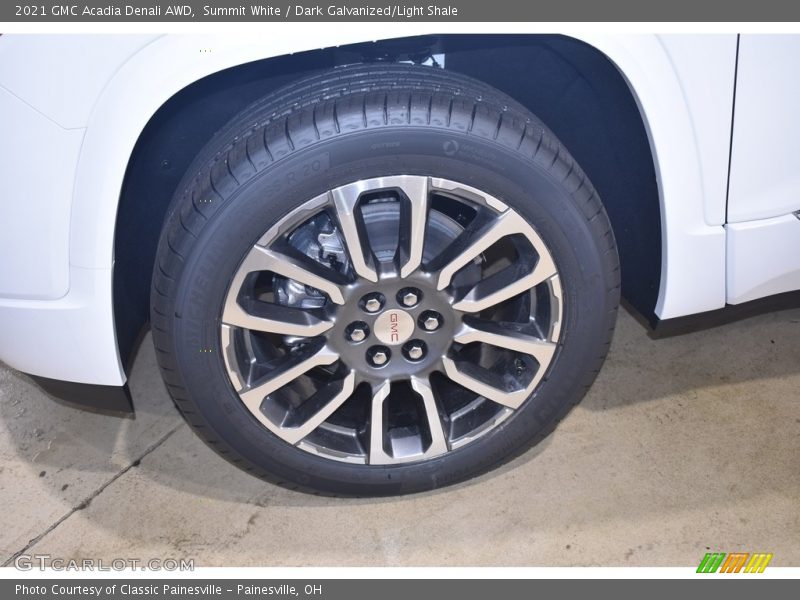 Summit White / Dark Galvanized/Light Shale 2021 GMC Acadia Denali AWD