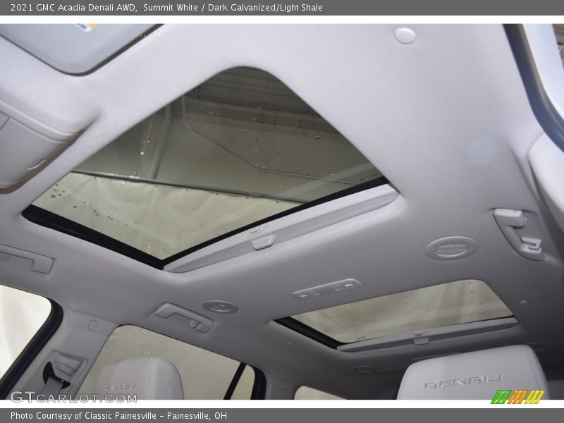 Summit White / Dark Galvanized/Light Shale 2021 GMC Acadia Denali AWD