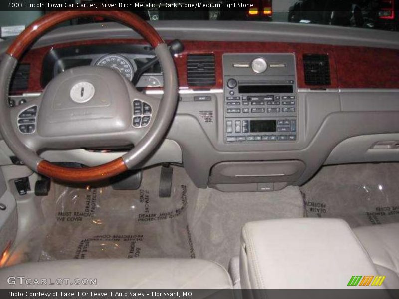 Silver Birch Metallic / Dark Stone/Medium Light Stone 2003 Lincoln Town Car Cartier