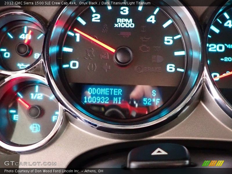 Onyx Black / Dark Titanium/Light Titanium 2012 GMC Sierra 1500 SLE Crew Cab 4x4