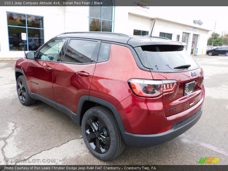 Velvet Red Pearl / Black 2021 Jeep Compass Altitude 4x4