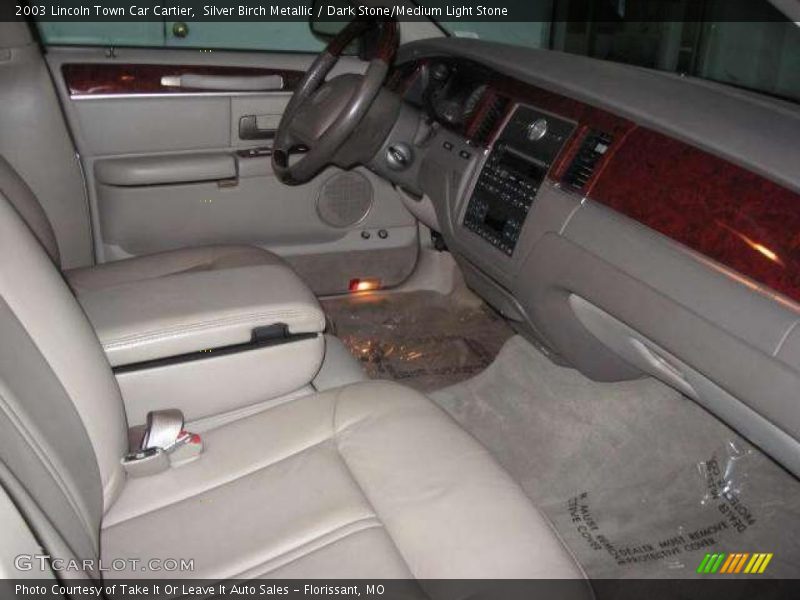 Silver Birch Metallic / Dark Stone/Medium Light Stone 2003 Lincoln Town Car Cartier