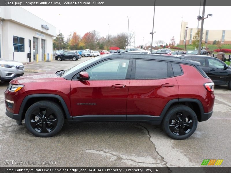 Velvet Red Pearl / Black 2021 Jeep Compass Altitude 4x4