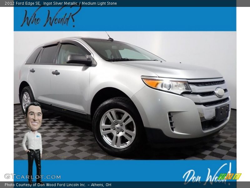 Ingot Silver Metallic / Medium Light Stone 2012 Ford Edge SE