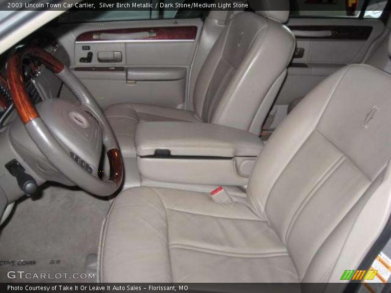 Silver Birch Metallic / Dark Stone/Medium Light Stone 2003 Lincoln Town Car Cartier