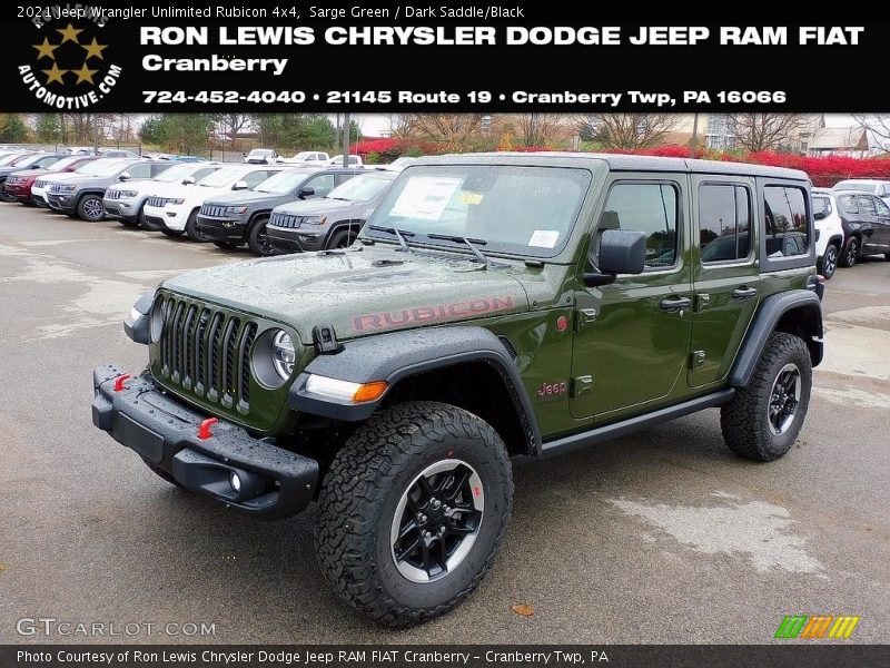 Sarge Green / Dark Saddle/Black 2021 Jeep Wrangler Unlimited Rubicon 4x4