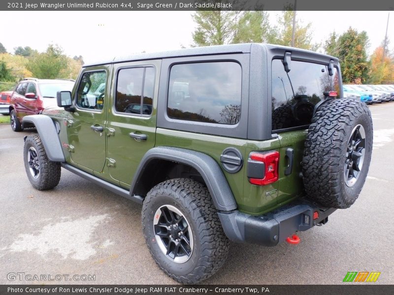 Sarge Green / Dark Saddle/Black 2021 Jeep Wrangler Unlimited Rubicon 4x4