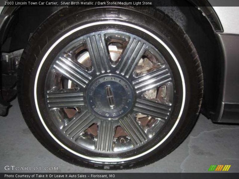 Silver Birch Metallic / Dark Stone/Medium Light Stone 2003 Lincoln Town Car Cartier