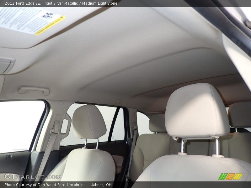 Ingot Silver Metallic / Medium Light Stone 2012 Ford Edge SE