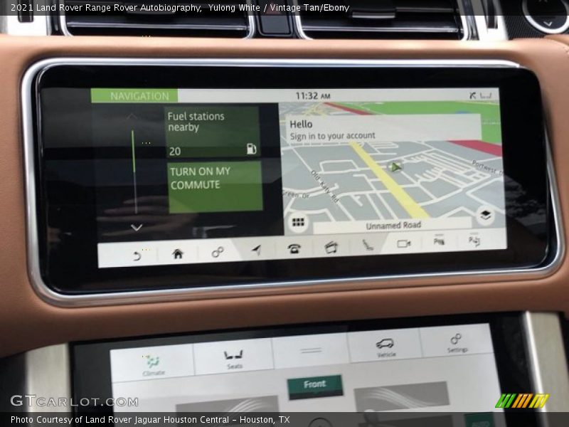 Navigation of 2021 Range Rover Autobiography