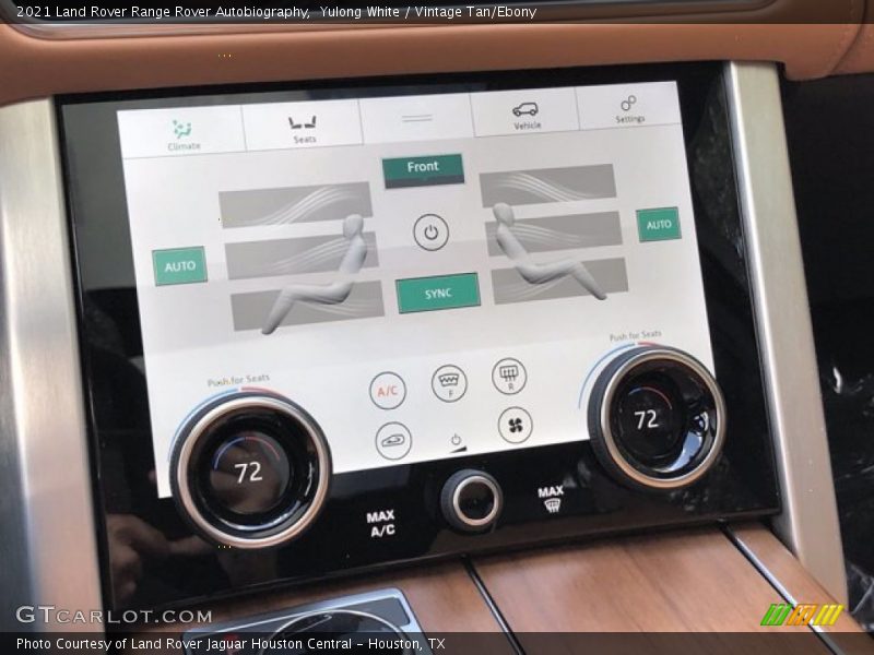Controls of 2021 Range Rover Autobiography