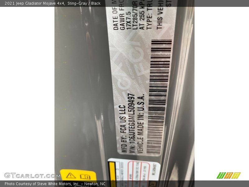Sting-Gray / Black 2021 Jeep Gladiator Mojave 4x4