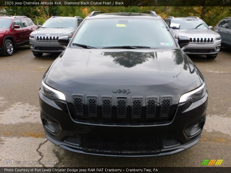 Diamond Black Crystal Pearl / Black 2020 Jeep Cherokee Altitude 4x4