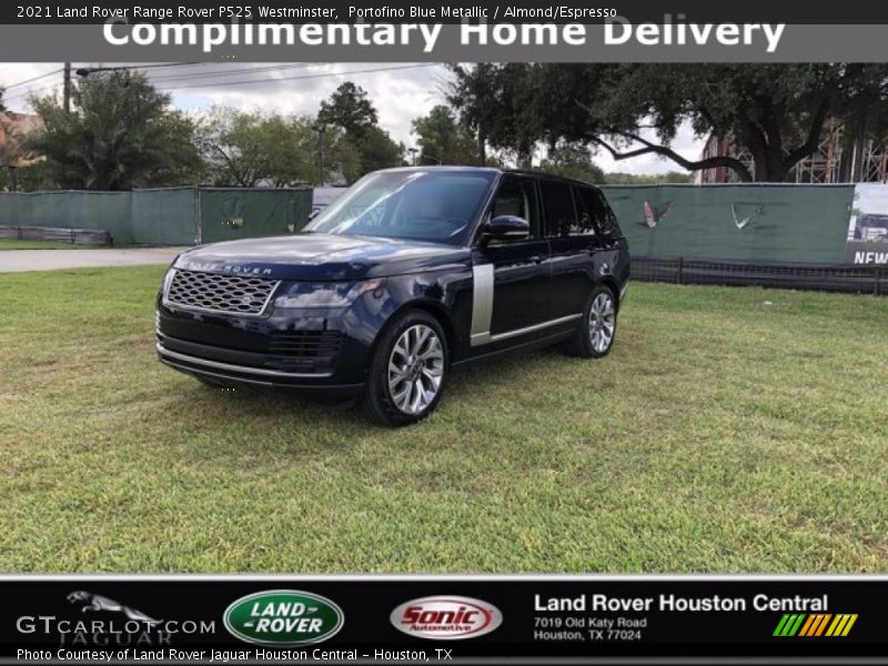 Portofino Blue Metallic / Almond/Espresso 2021 Land Rover Range Rover P525 Westminster