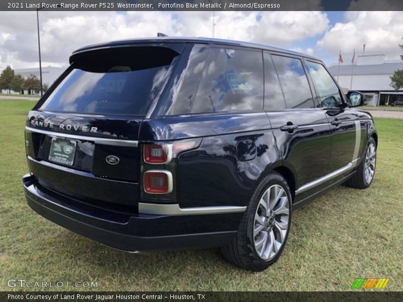 Portofino Blue Metallic / Almond/Espresso 2021 Land Rover Range Rover P525 Westminster