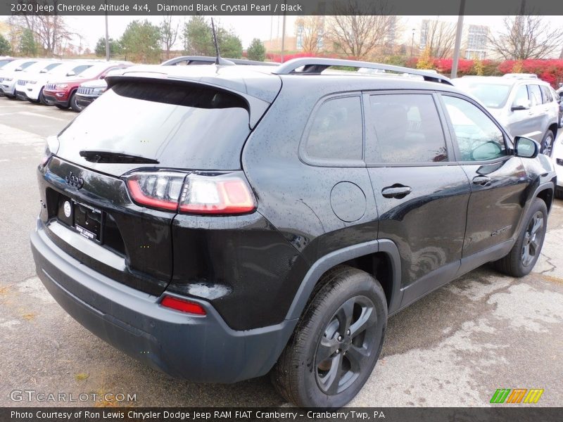 Diamond Black Crystal Pearl / Black 2020 Jeep Cherokee Altitude 4x4