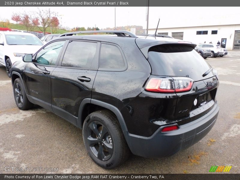 Diamond Black Crystal Pearl / Black 2020 Jeep Cherokee Altitude 4x4