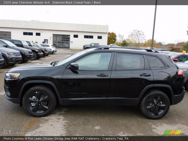 Diamond Black Crystal Pearl / Black 2020 Jeep Cherokee Altitude 4x4