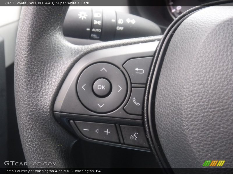 Super White / Black 2020 Toyota RAV4 XLE AWD