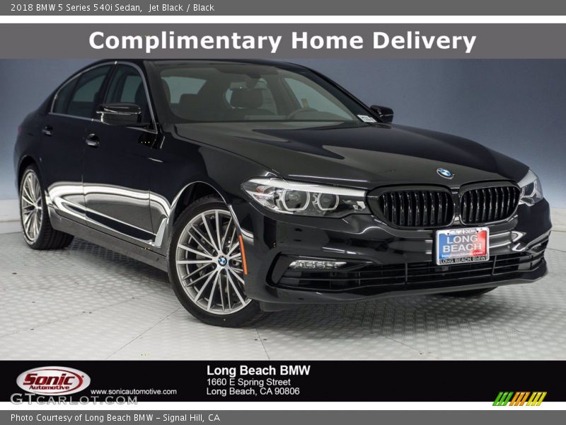 Jet Black / Black 2018 BMW 5 Series 540i Sedan