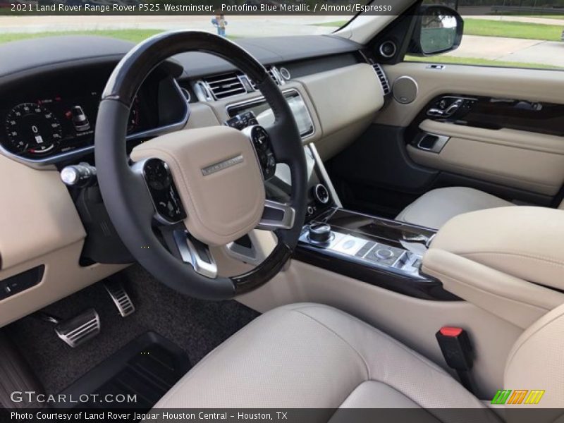 Portofino Blue Metallic / Almond/Espresso 2021 Land Rover Range Rover P525 Westminster