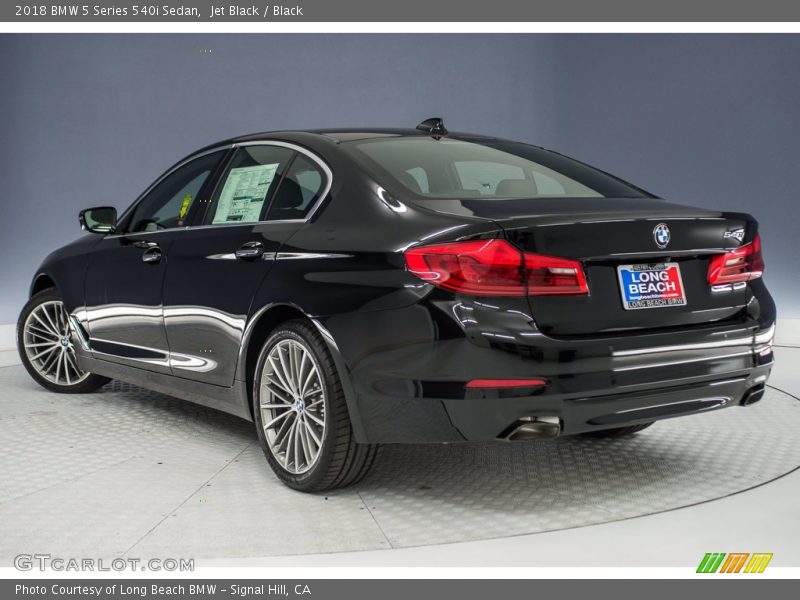 Jet Black / Black 2018 BMW 5 Series 540i Sedan