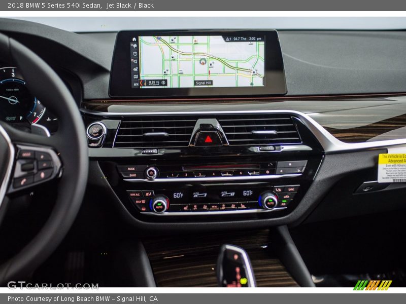 Jet Black / Black 2018 BMW 5 Series 540i Sedan