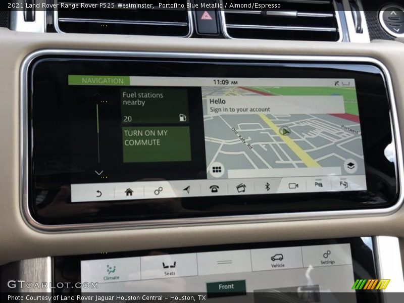 Navigation of 2021 Range Rover P525 Westminster