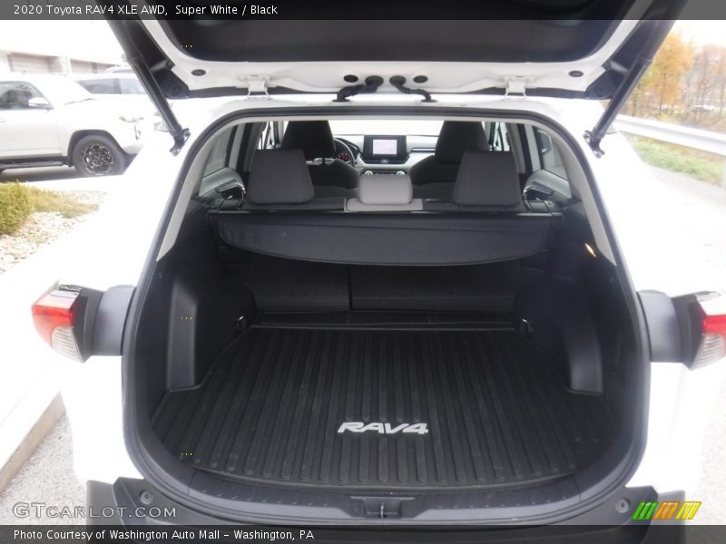 Super White / Black 2020 Toyota RAV4 XLE AWD