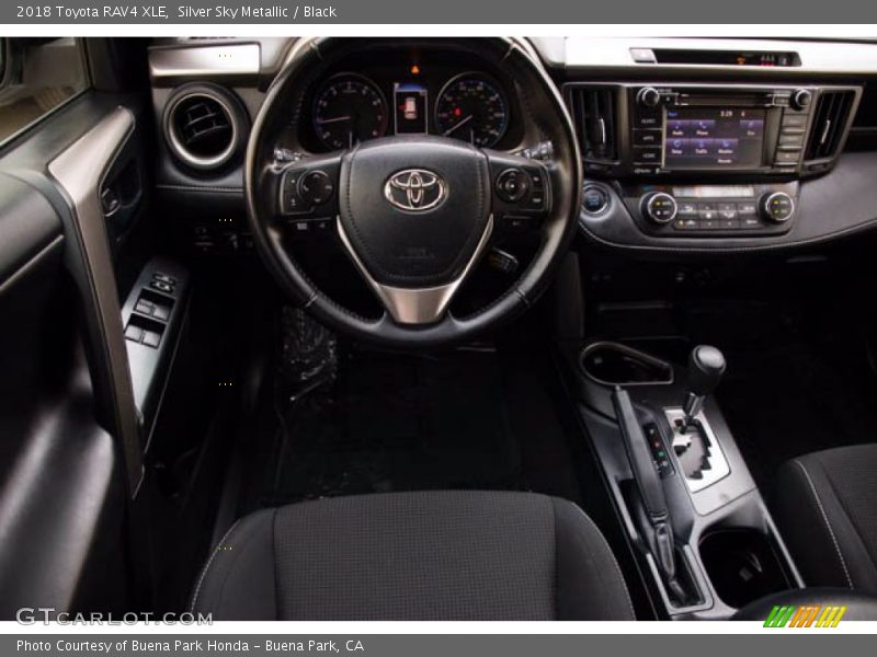 Silver Sky Metallic / Black 2018 Toyota RAV4 XLE