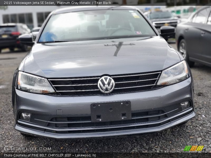 Platinum Gray Metallic / Titan Black 2015 Volkswagen Jetta SE Sedan