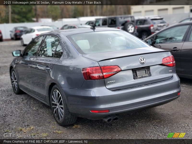 Platinum Gray Metallic / Titan Black 2015 Volkswagen Jetta SE Sedan